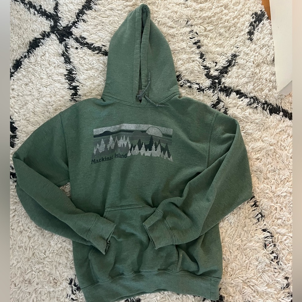 Green Mackinac Island hoodie